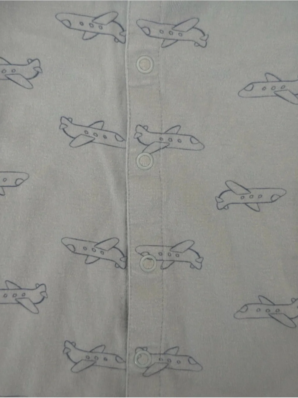 Carter's Light Blue Short-Sleeve Airplane One-Piece